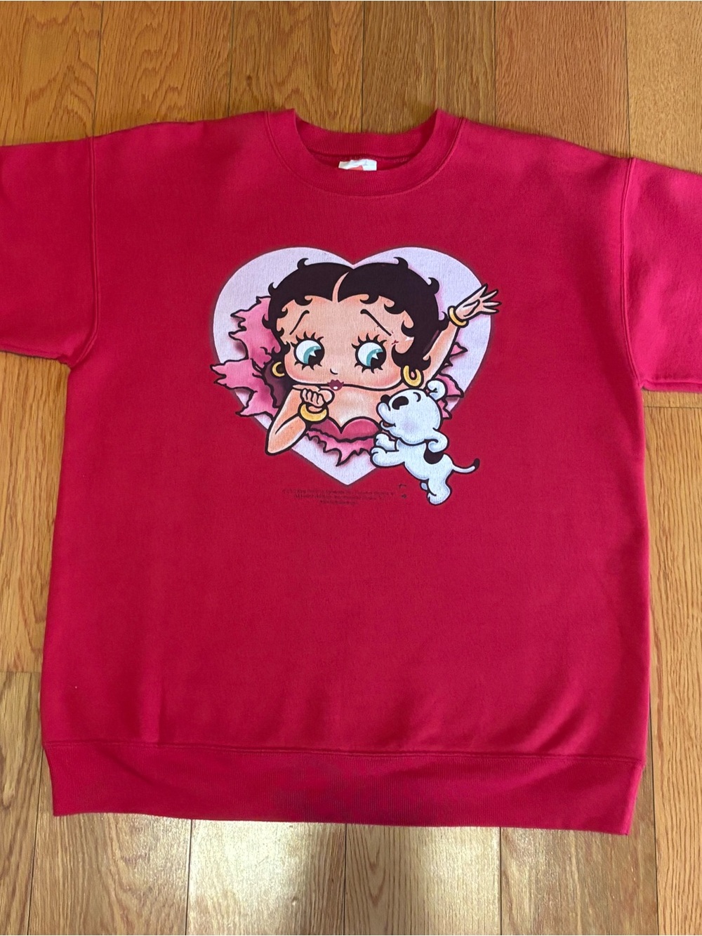 Betty Boop Red Sweatshirt